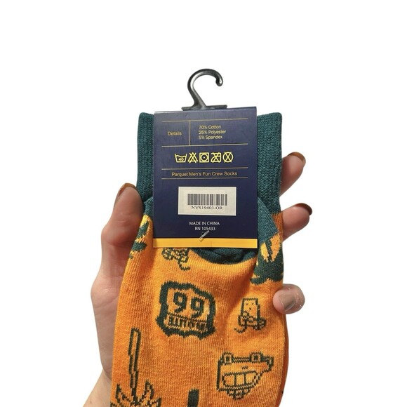 Yo Sox Parquet Kathy lol Sock Lot Of 4 Men’s Fun Design Colorful Printed Casual - Picture 6 of 10